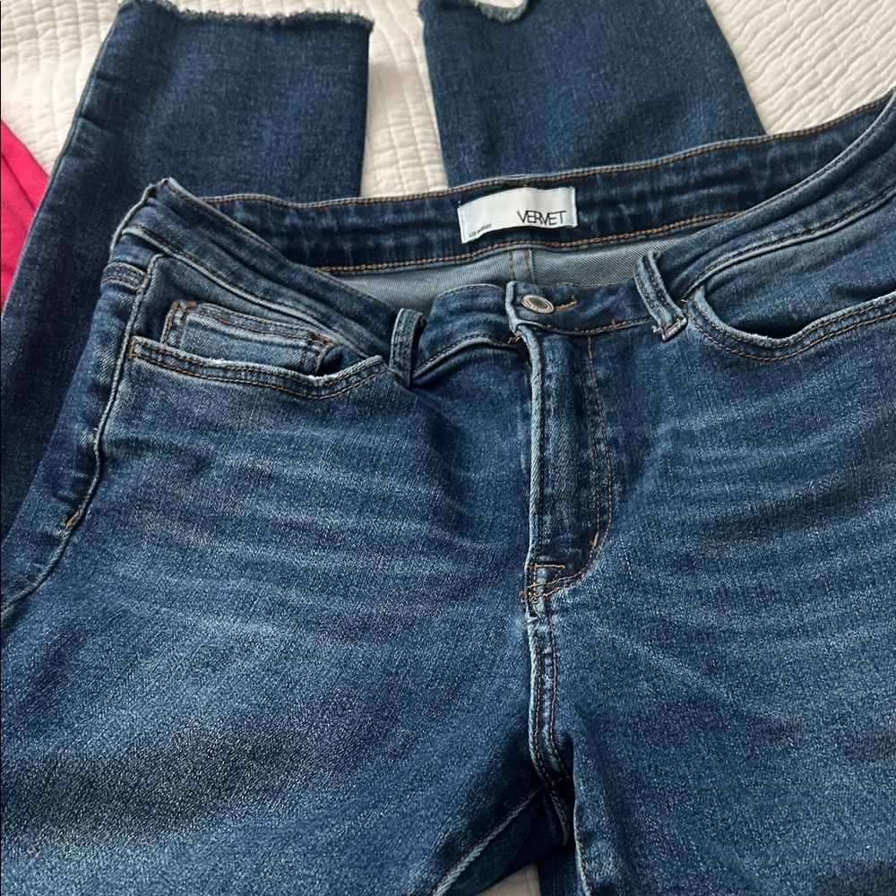 Women's Dark Blue Stretch Denim Jeans